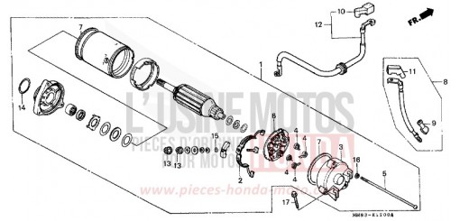 MOTEUR DE DEMARRAGE VT1100CR de 1994